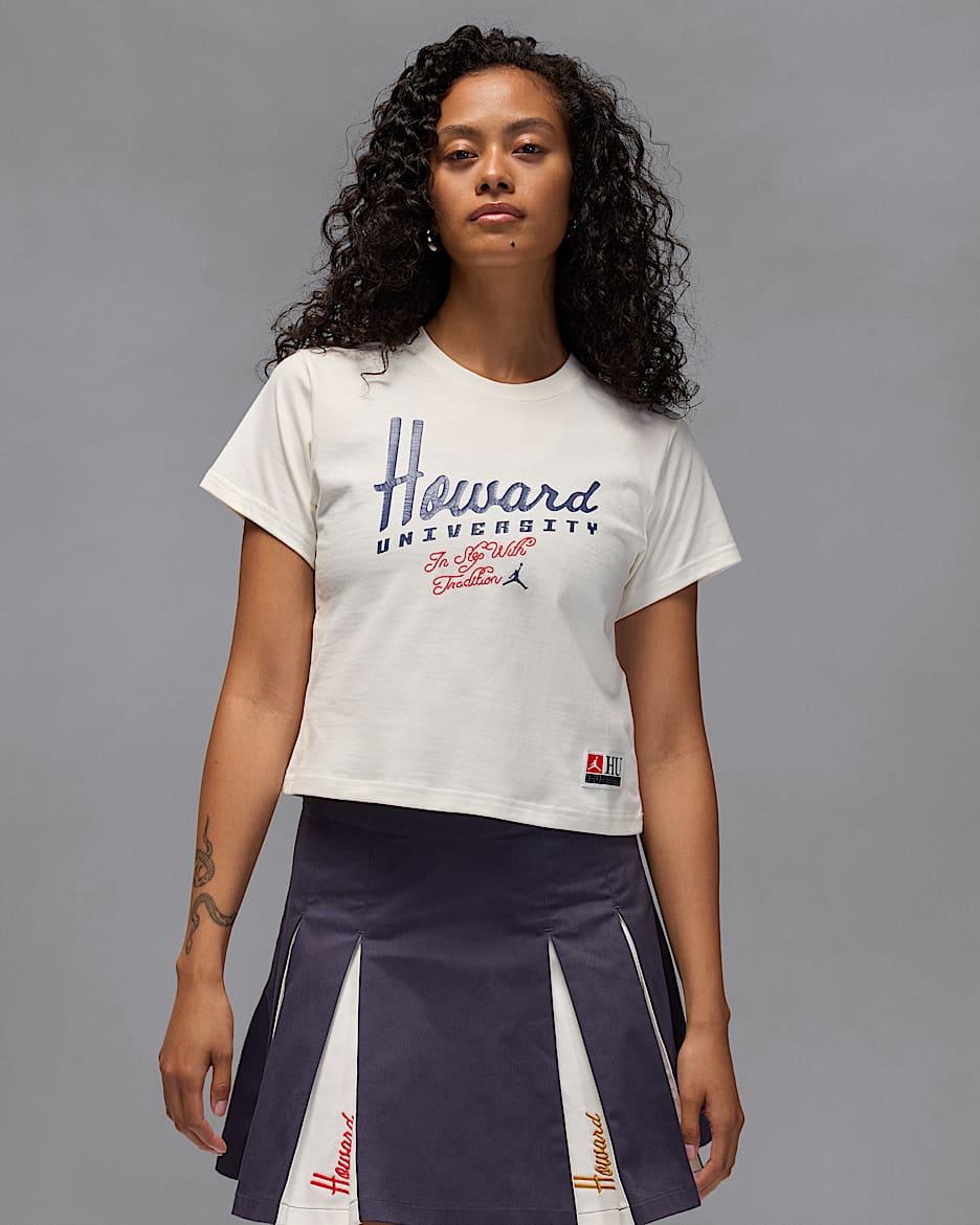 Jordan x Howard University Women's T-Shirt - Sail/World Indigo/University Red/World Indigo