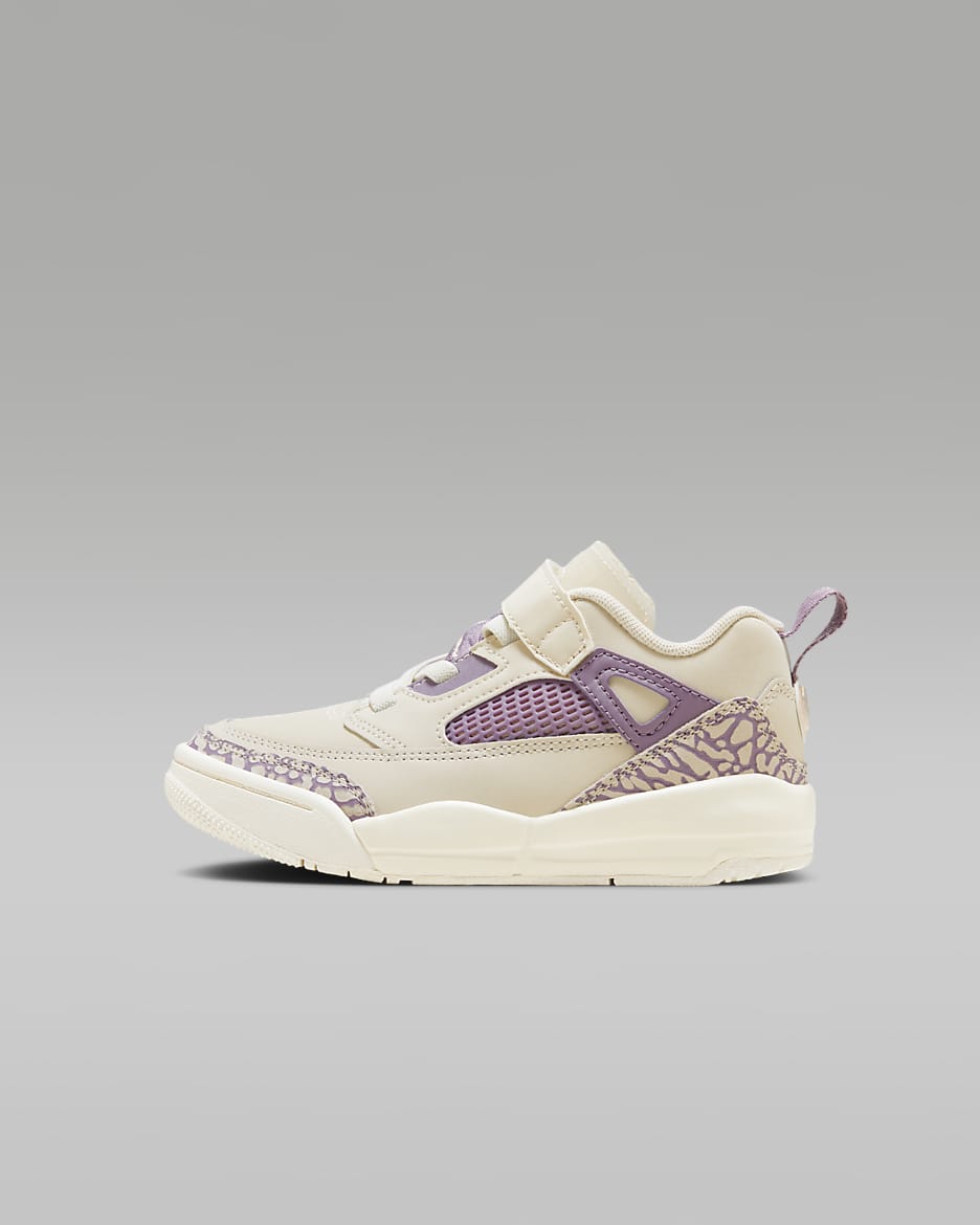 Sapatilhas Jordan Spizike Low para criança - Castanho claro Legend/Violeta Dust/Sail/Carmesim Tint