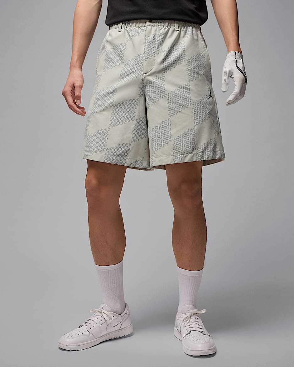 Jordan Sport Men's Dri-FIT Printed Golf Shorts - Light Silver/Black