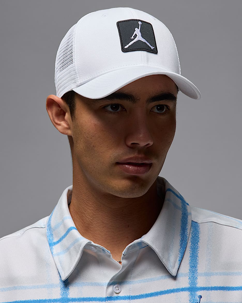 Jordan Rise Structured Hat - White/Black