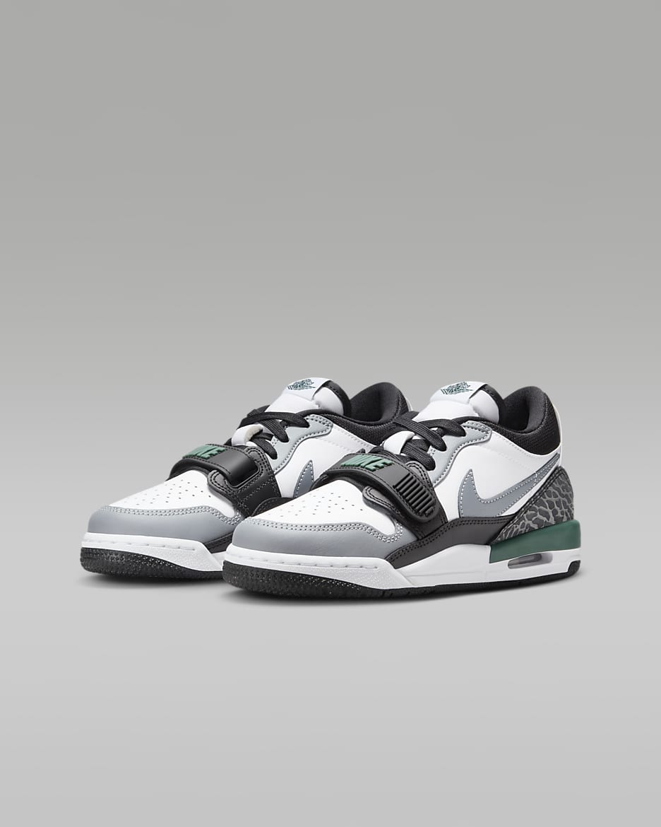 Air Jordan Legacy 312 Low cipő nagyobb gyerekeknek - Fehér/Fekete/Cool Grey/Oxidized Green