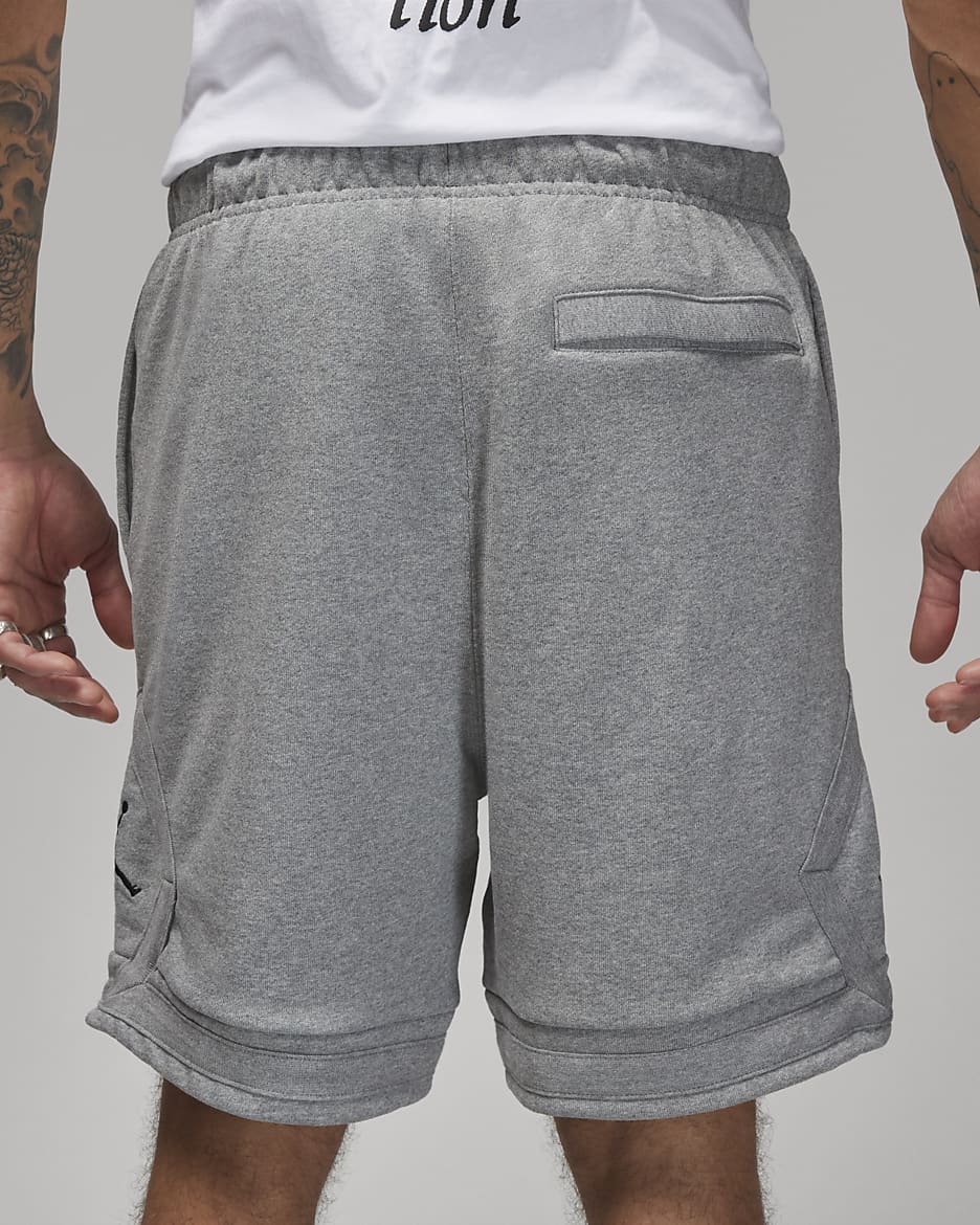 Jordan Flight Fleece shorts til herre - Carbon Heather/Svart