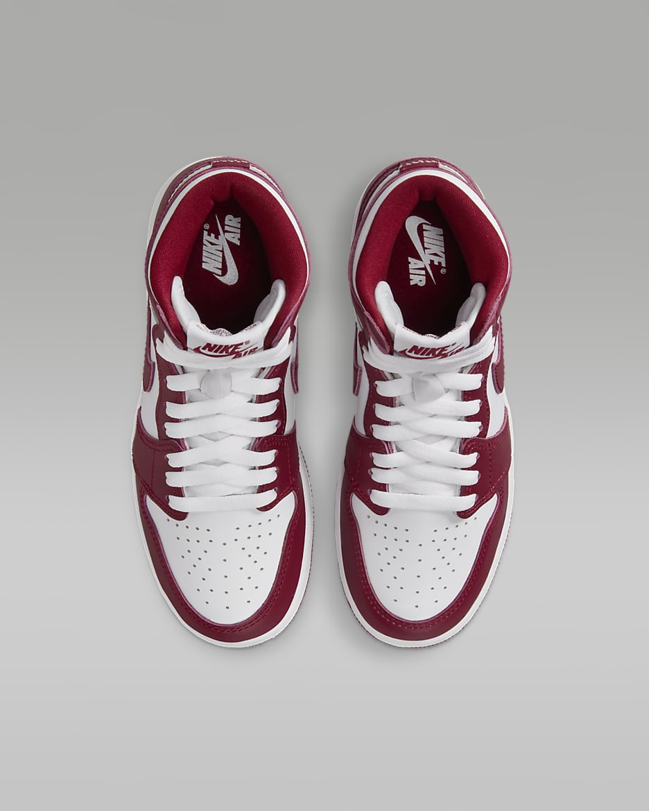 Air Jordan 1 High OG Older Kids' Shoes - White/Team Red