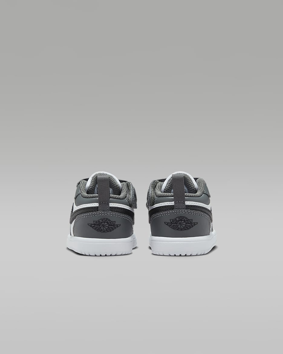 Jordan 1 Low Alt Baby/Toddler Shoes - White/Iron Grey/Black