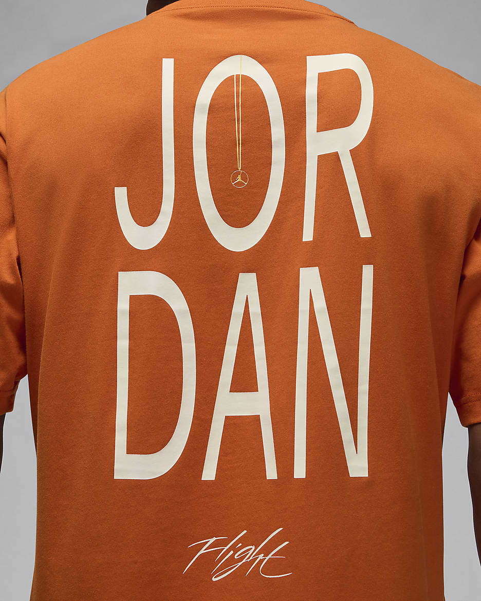 Playera para hombre Jordan Artist Series by Darien Birks - Naranja fogata