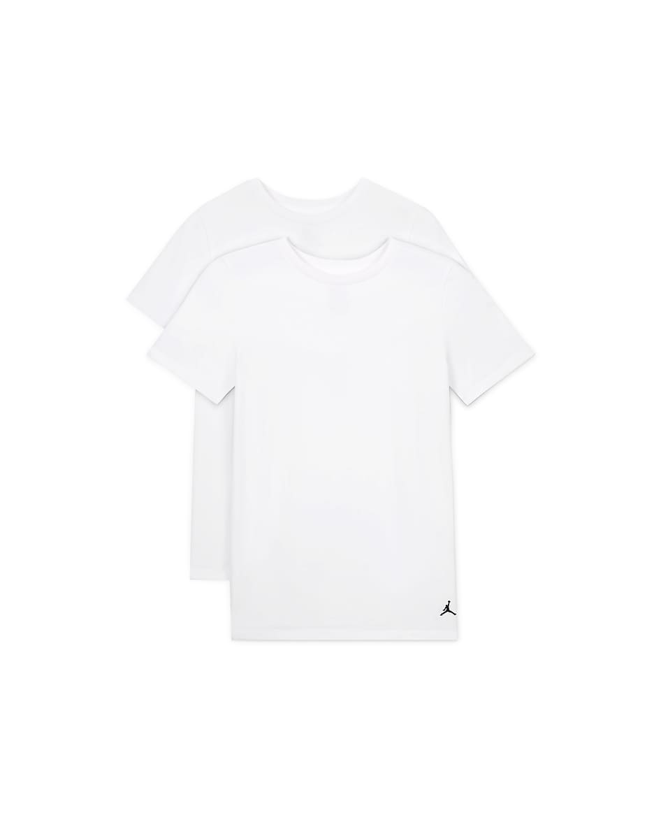Jordan Big Kids' Flight Base T-Shirts (2-Pack) - White