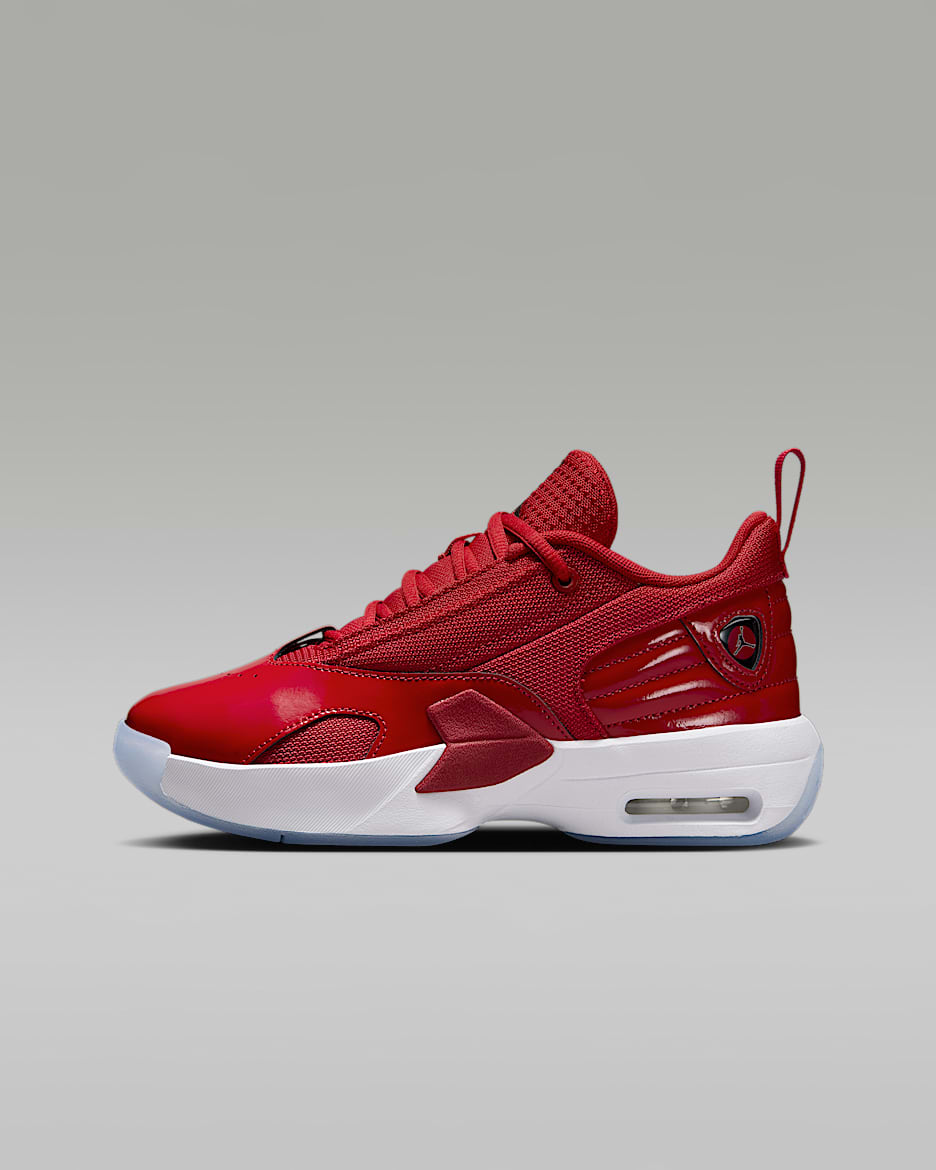 Tenis para niños grandes Jordan Max Aura 6 - Rojo universitario/Blanco/Transparente/Negro