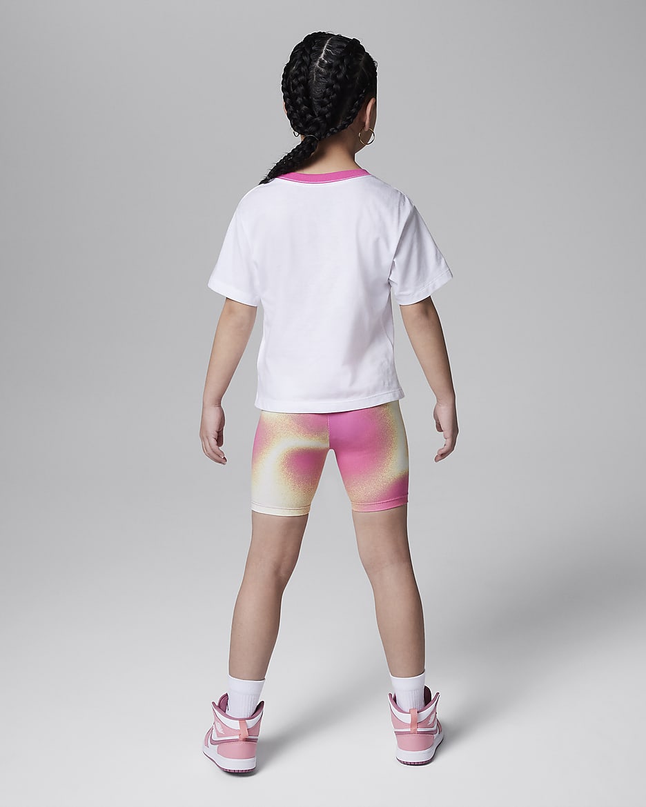 Jordan Lemonade Stand Younger Kids' Shorts Set - Laser Fuchsia