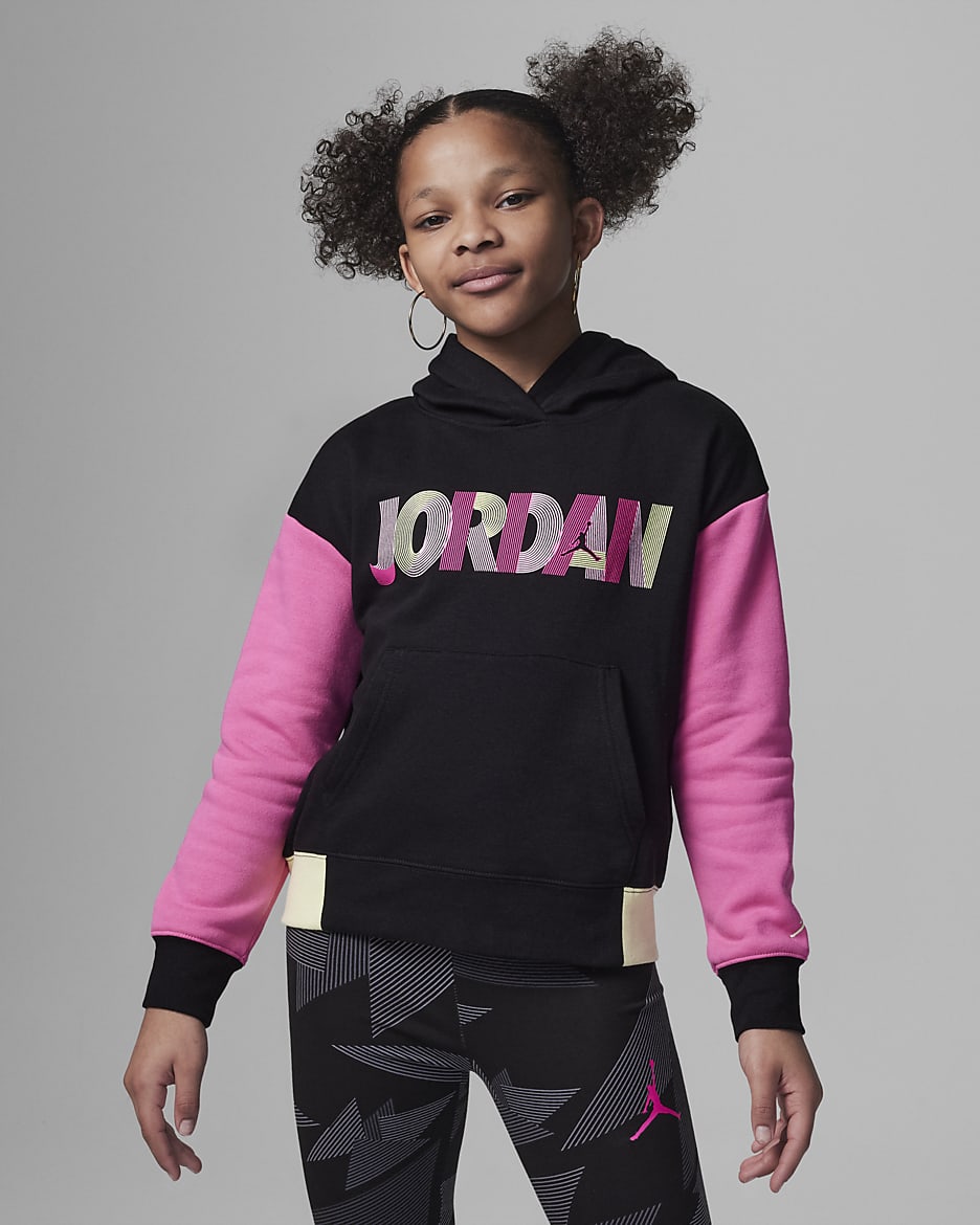 Jordan Fundamental Pullover Hoodie Older Kids' Hoodie - Black