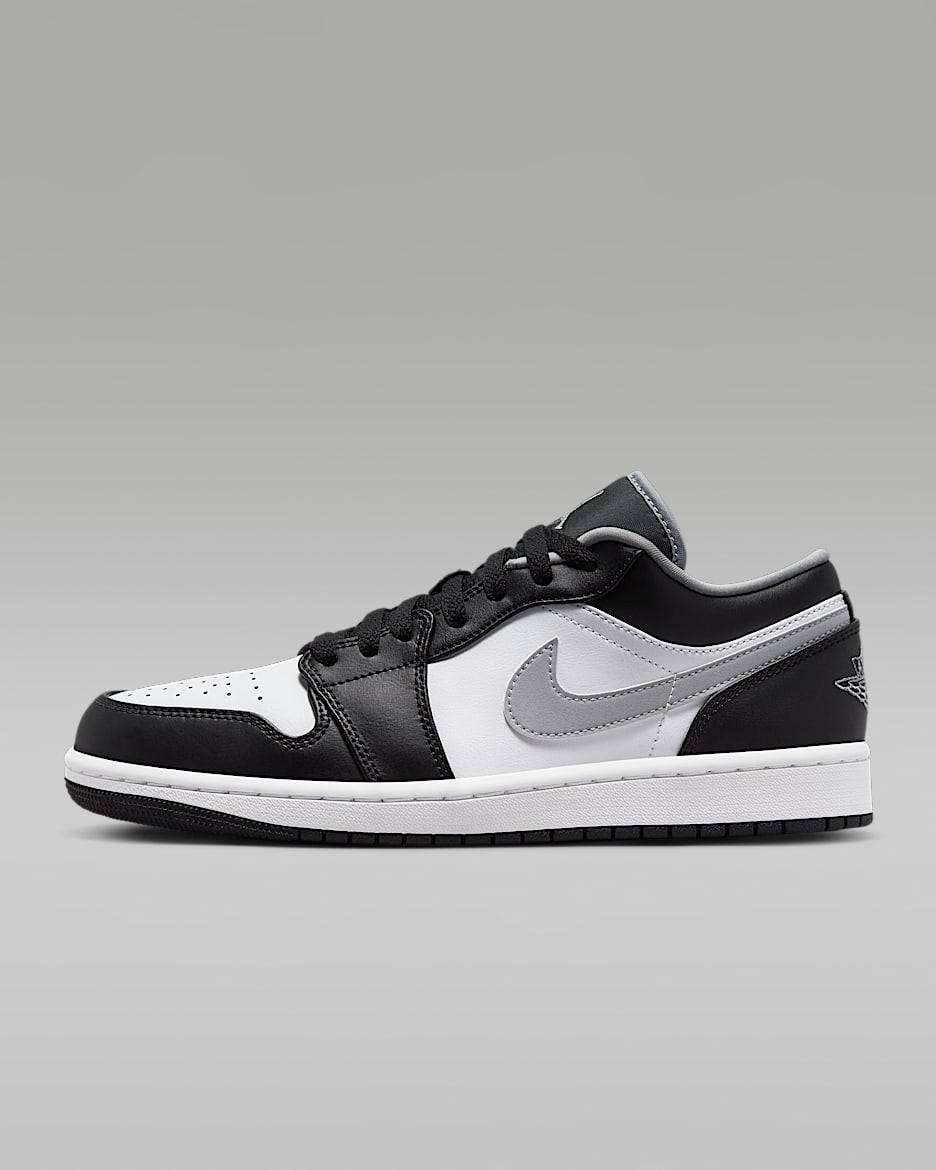 Sko Air Jordan 1 Low för män - Svart/Vit/Particle Grey