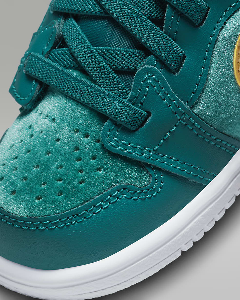 Jordan 1 Low Alt SE Baby/Toddler Shoes - Geode Teal/Metallic Gold