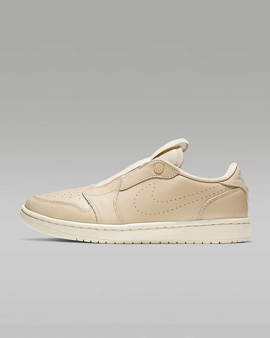 Air Jordan 1 Retro Low Slip Women's Shoes - Desert Ore/Light Cream