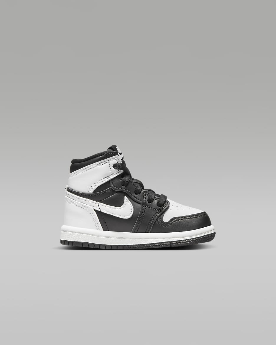 Calzado para bebé e infantil Jordan 1 Retro High OG "Black & White" - Negro/Blanco/Blanco