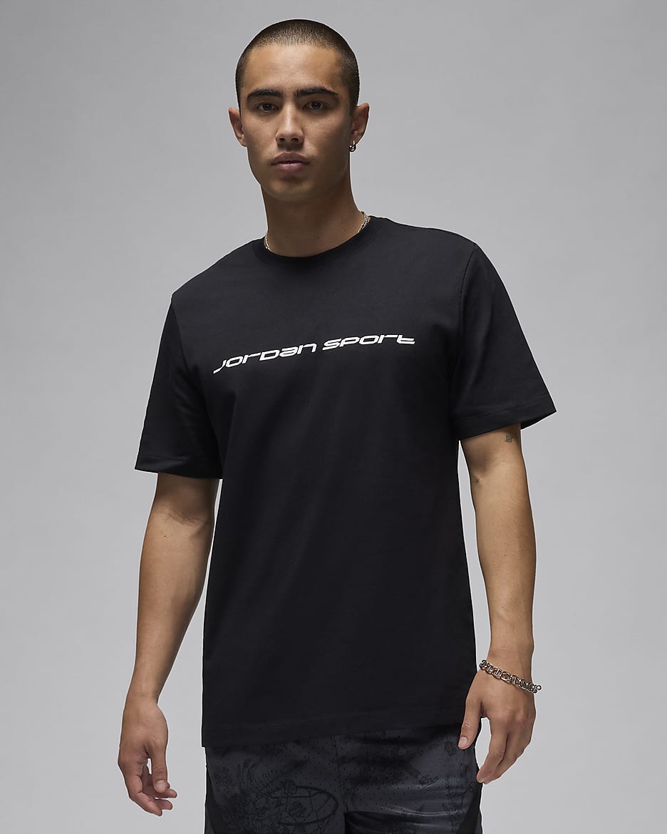 ジョーダン スポーツ メンズ Dri-FIT Tシャツ - ブラック/ホワイト