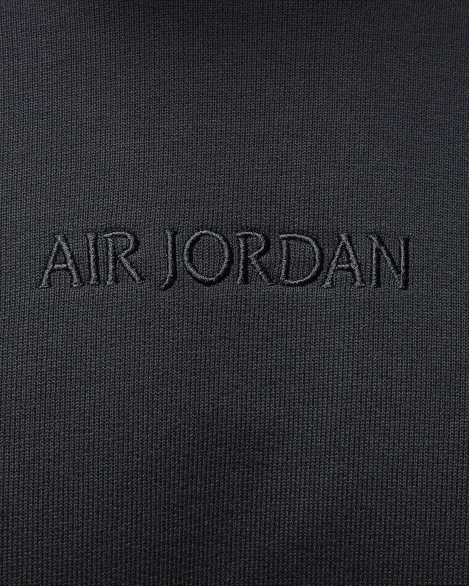 Air Jordan Wordmark Men's Fleece Crewneck Sweatshirt - Off Noir