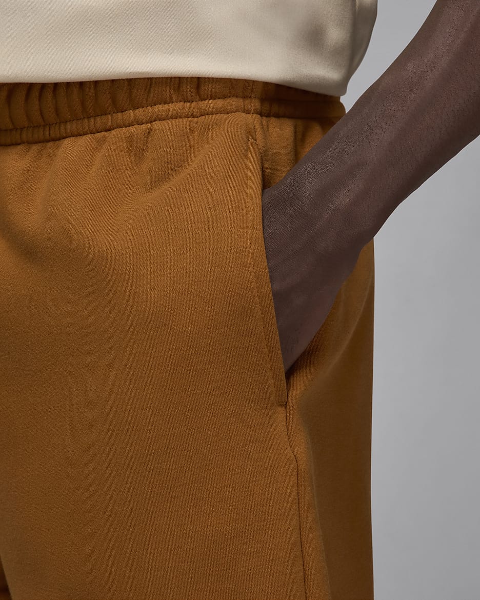 Jordan Brooklyn Fleece shorts til herre - Desert Bronze/Hvit