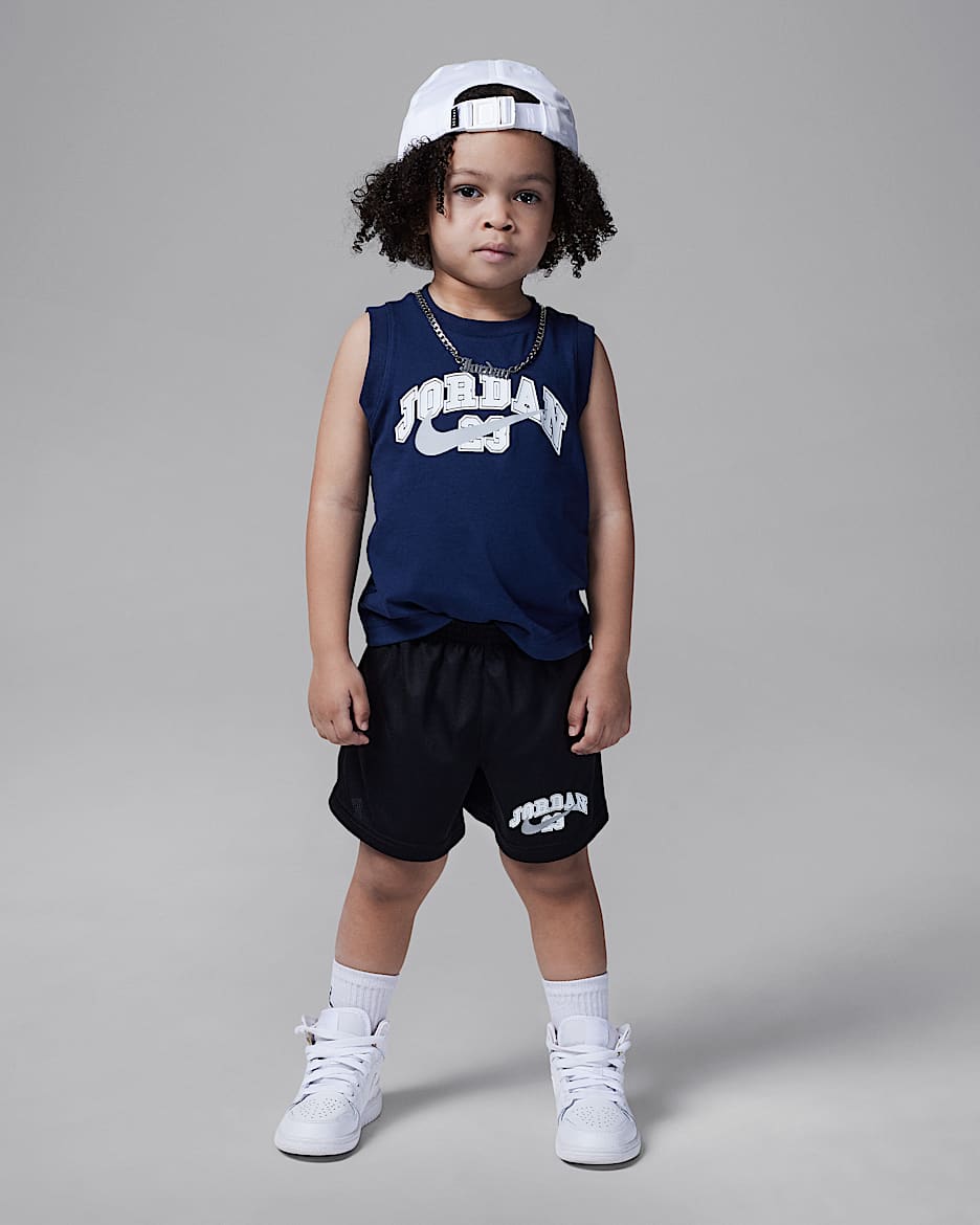 Jordan Toddler MVP Jordan 23 Tank and Shorts Set - Black