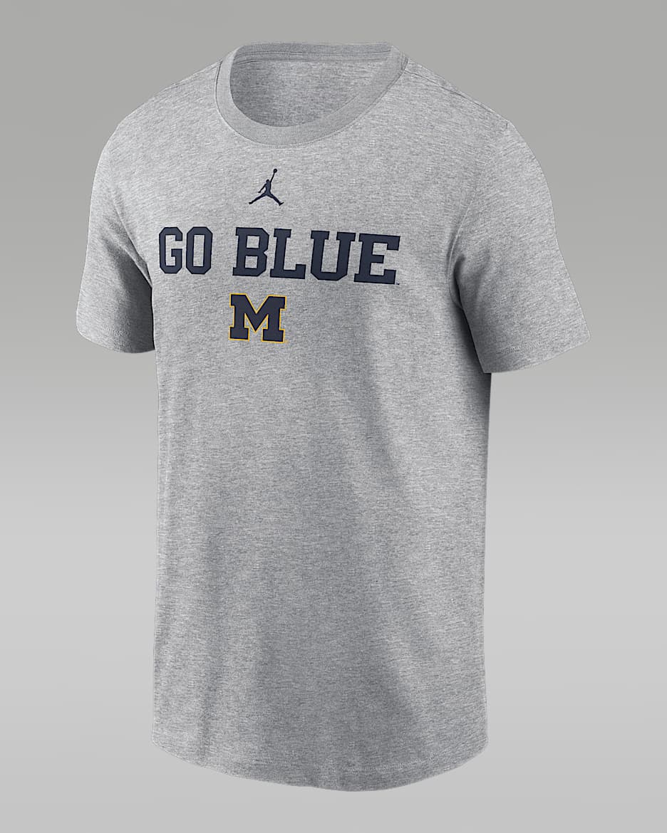 Michigan Sideline Mantra Men's Jordan Brand Dri-FIT College T-Shirt - Navy