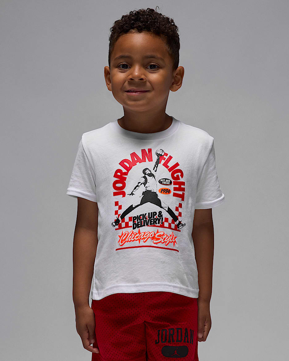 Jordan Toddler Deep Dish T-Shirt - White