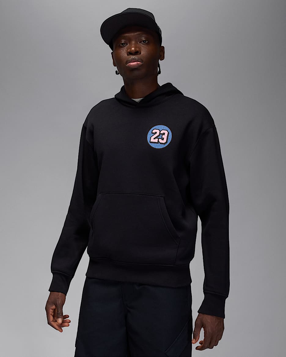 Jordan AJ5 Men's Fleece Pullover Hoodie - Black