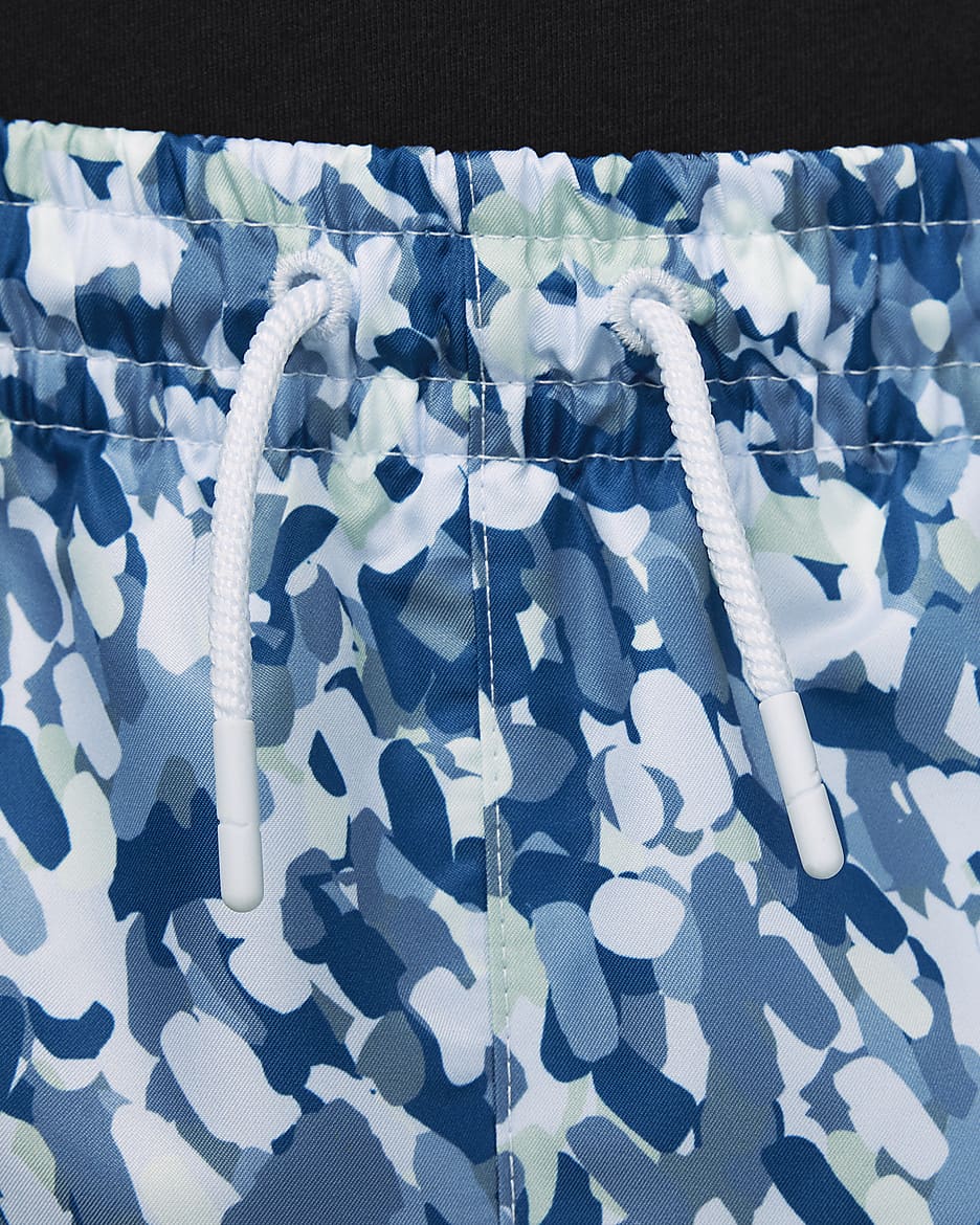 Jordan MJ Essentials Poolside Big Kids' Printed Shorts - Industrial Blue