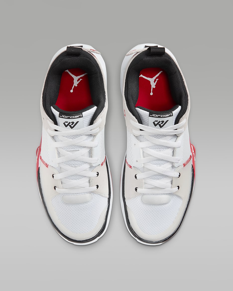 Jordan One Take 5 Basketball Shoes - White/Black/University Red