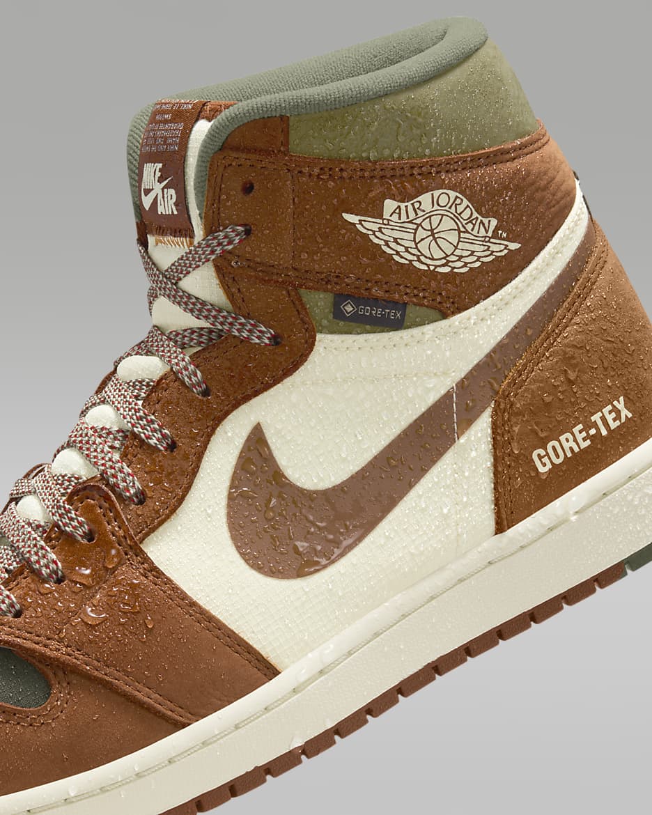 Air Jordan 1 Element Shoes - Legend Sand/Medium Olive/University Red/Legend Coffee