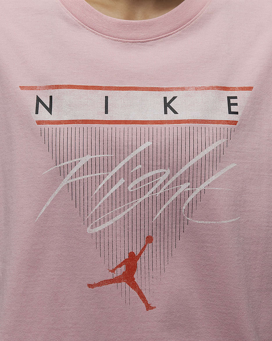 Jordan Flight Heritage Women's Graphic T-Shirt - Pink Glaze/Cosmic Clay