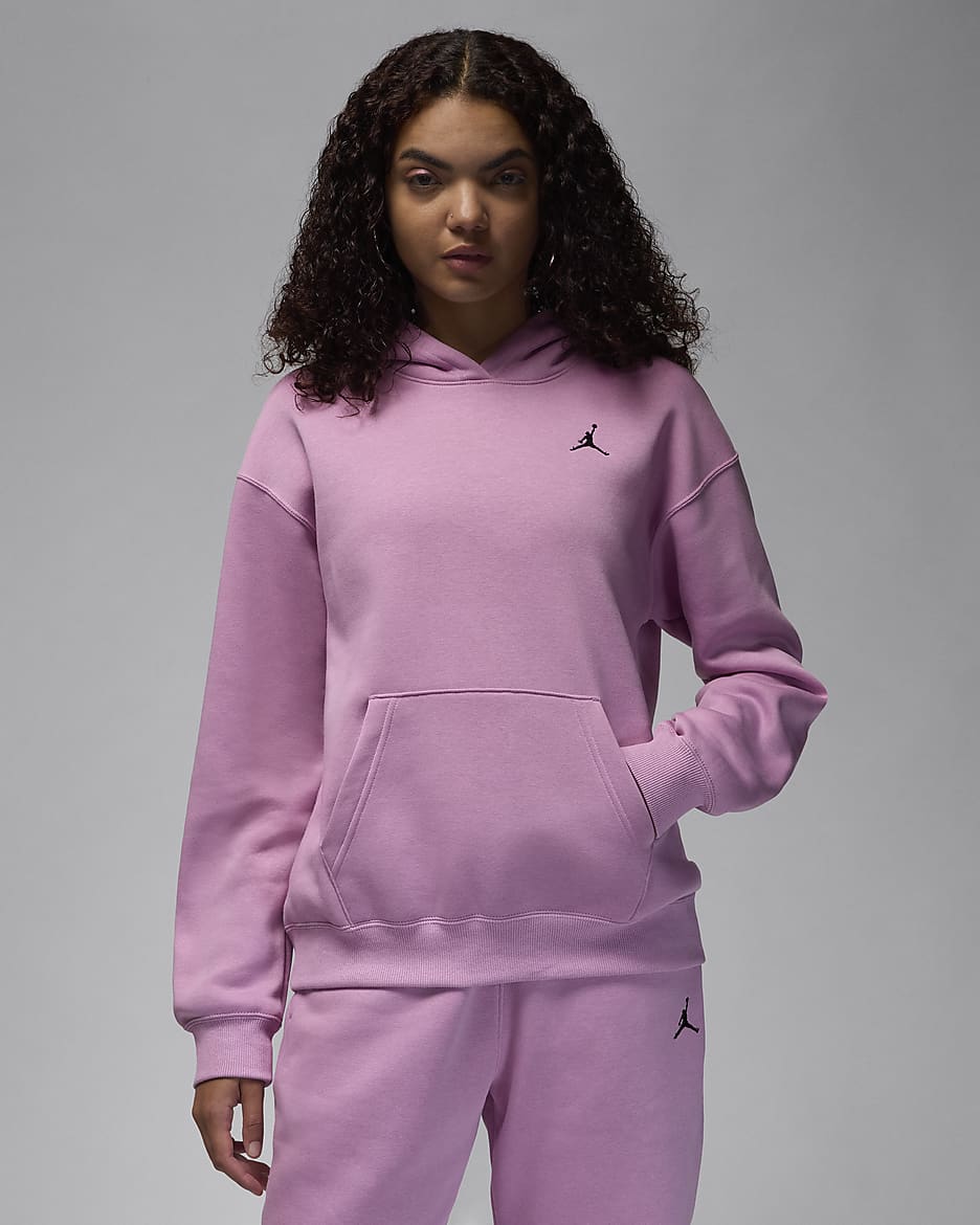 Felpa pullover con cappuccio Jordan Brooklyn Fleece – Donna - Orchid/Nero