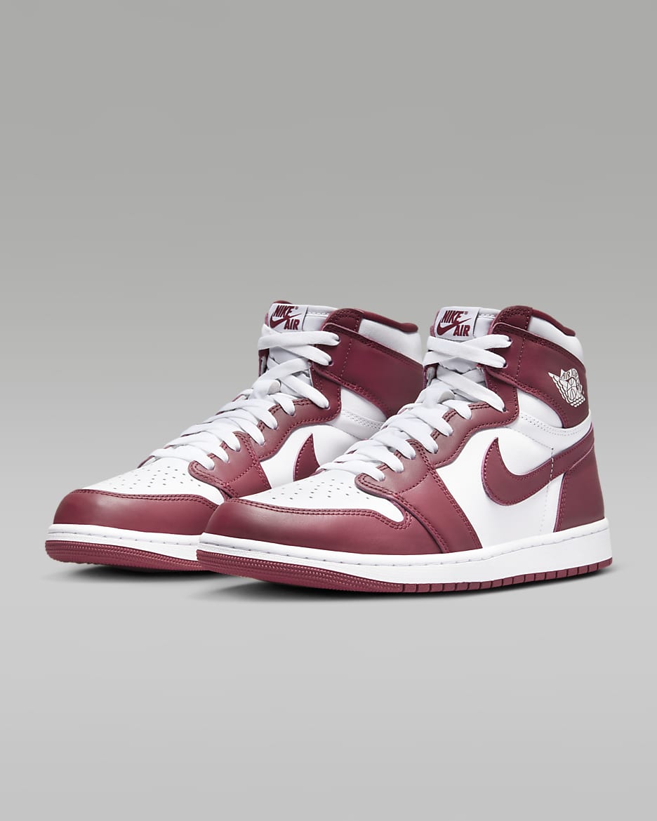 Air Jordan 1 Retro High OG Men's Shoes - White/Team Red