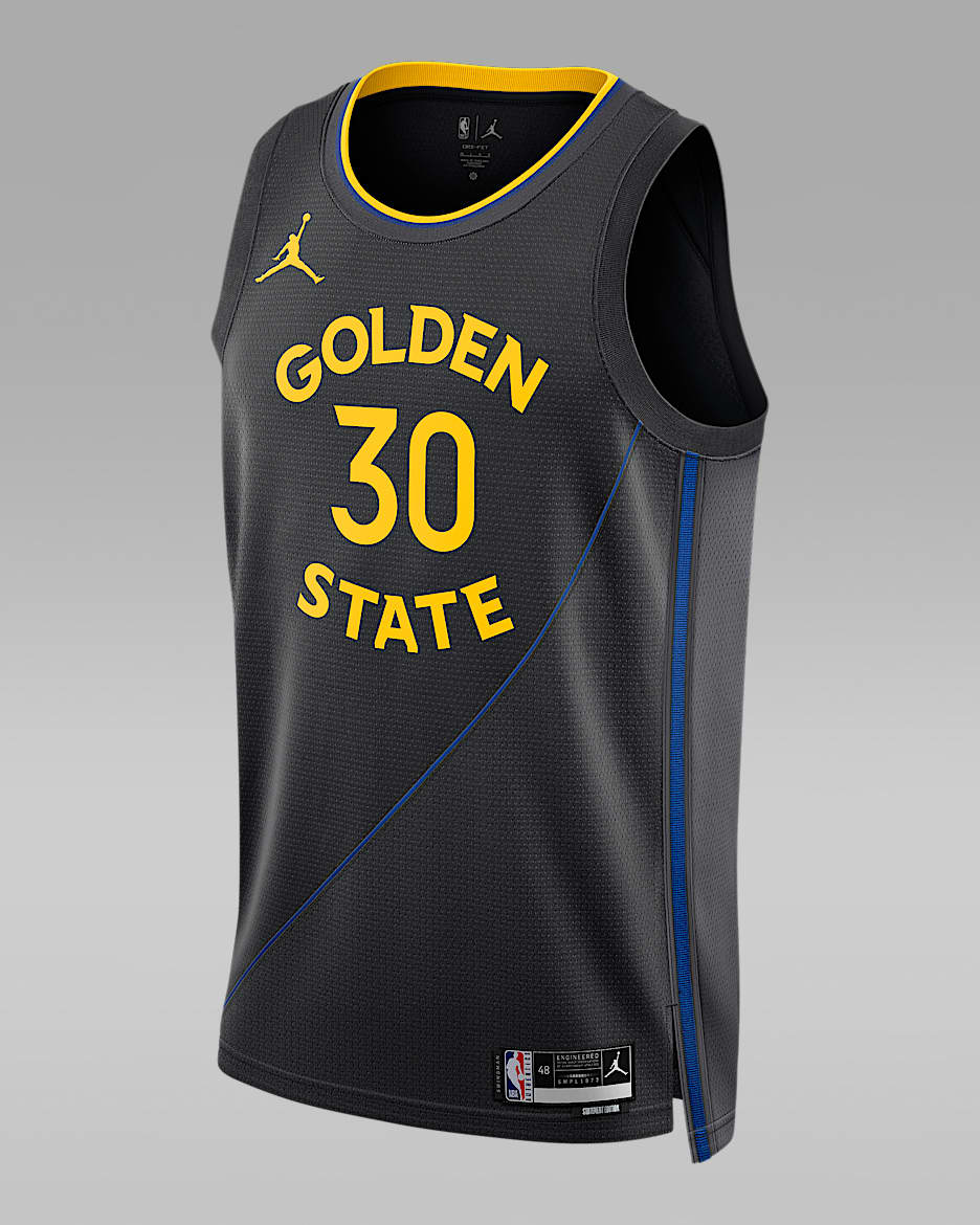 Maillot Jordan Dri-FIT NBA Swingman Stephen Curry Golden State Warriors 2024/25 Statement Edition pour homme - Noir