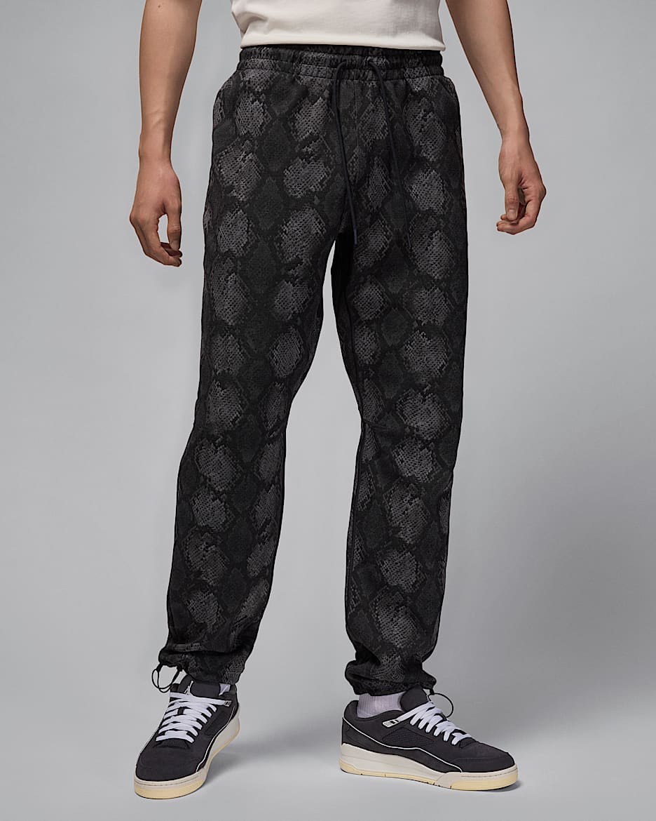 Pantaloni Dri-FIT con stampa Jordan Sport Hoop Fleece – Uomo - Nero/Off Noir/Nero