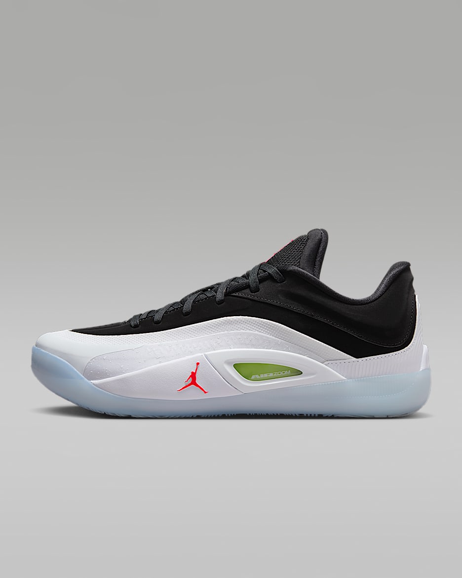Zion 4 Basketball Shoes - White/Black/Volt/Bright Crimson
