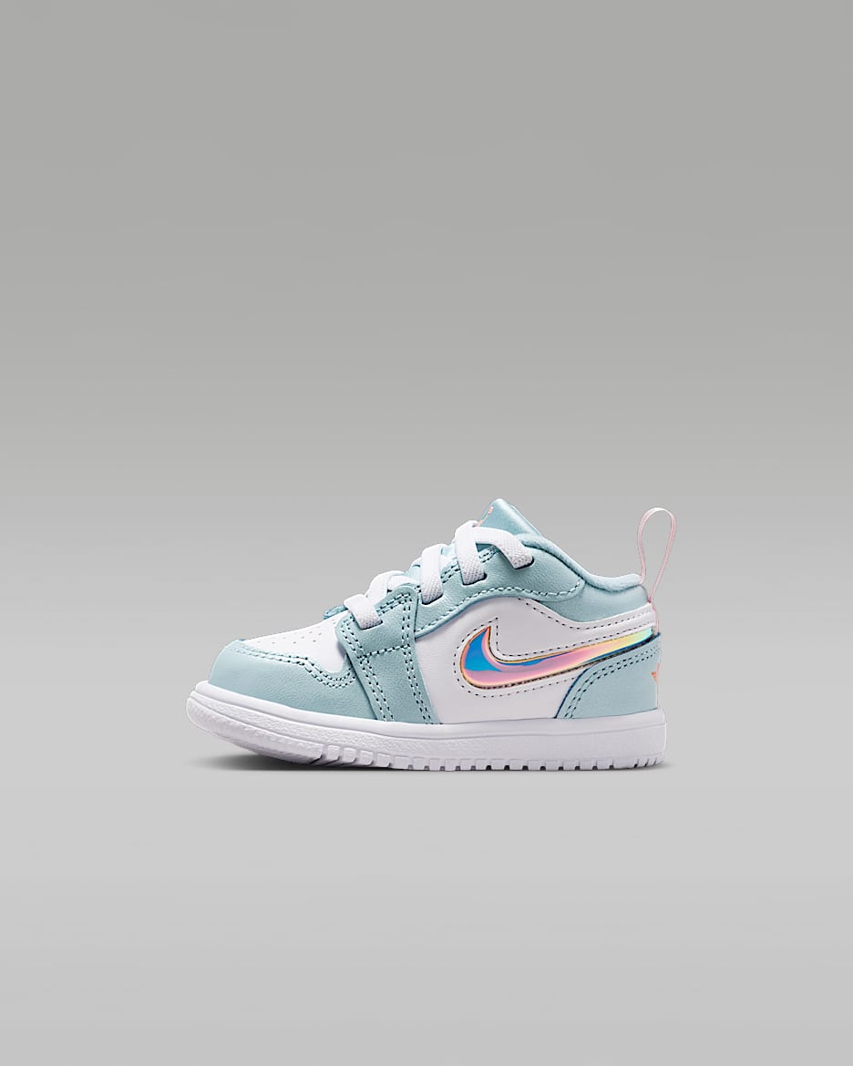 Jordan 1 Low Alt Baby/Toddler Shoes - Ocean Bliss/White/Atomic Pink