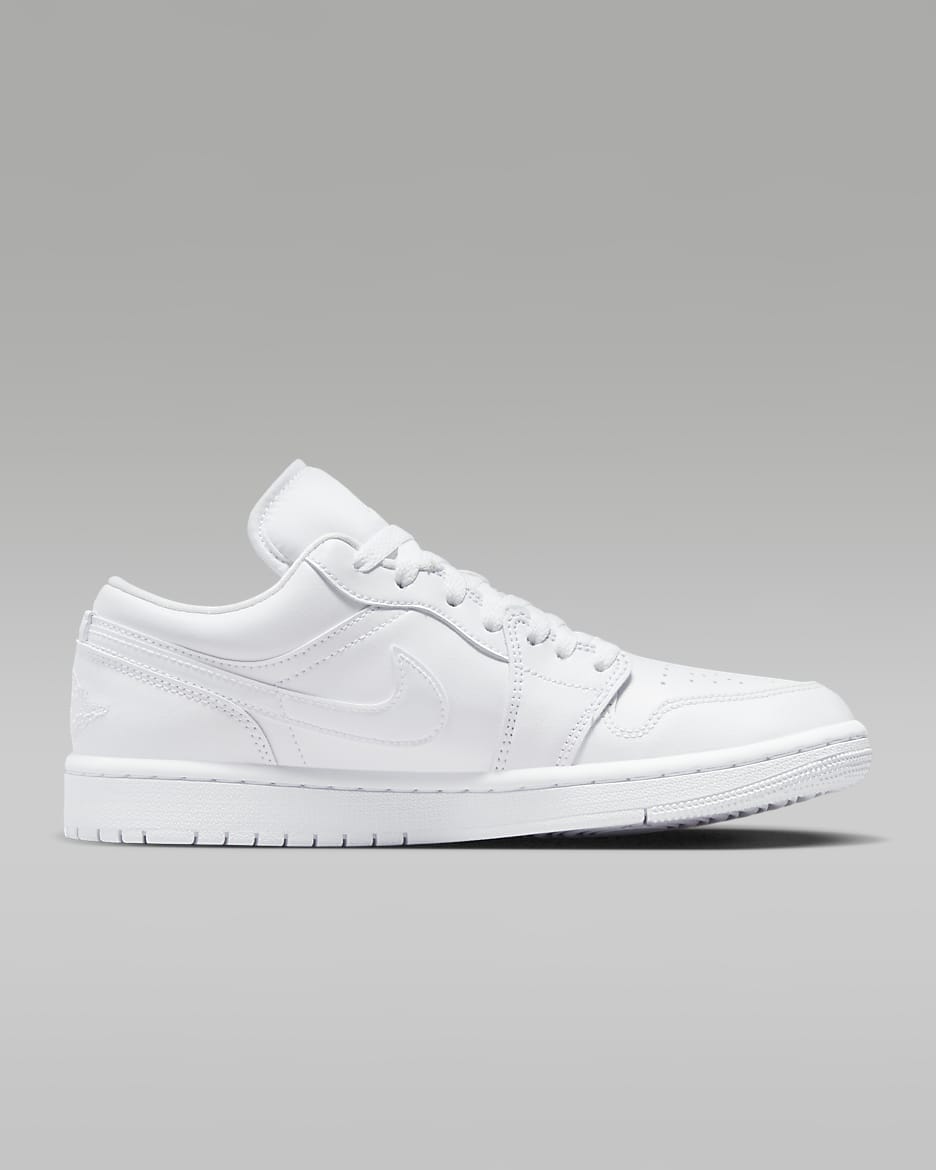 Air Jordan 1 Low Women's Shoes - White/White/White