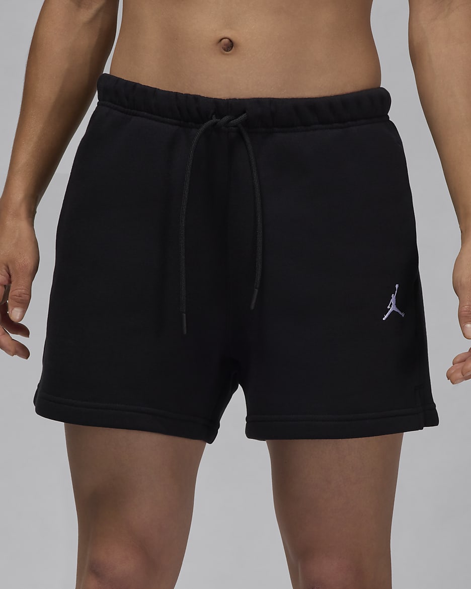 Jordan Brooklyn Fleece Damenshorts - Schwarz/Weiß