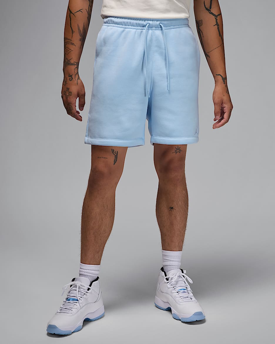 Short Jordan Brooklyn Fleece pour homme - Hydrogen Blue/Blanc