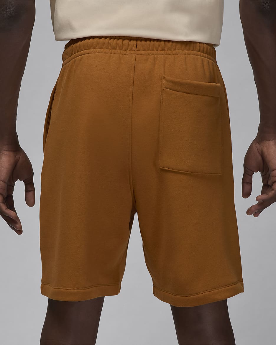 Shorts Jordan Brooklyn Fleece för män - Desert Bronze/Vit