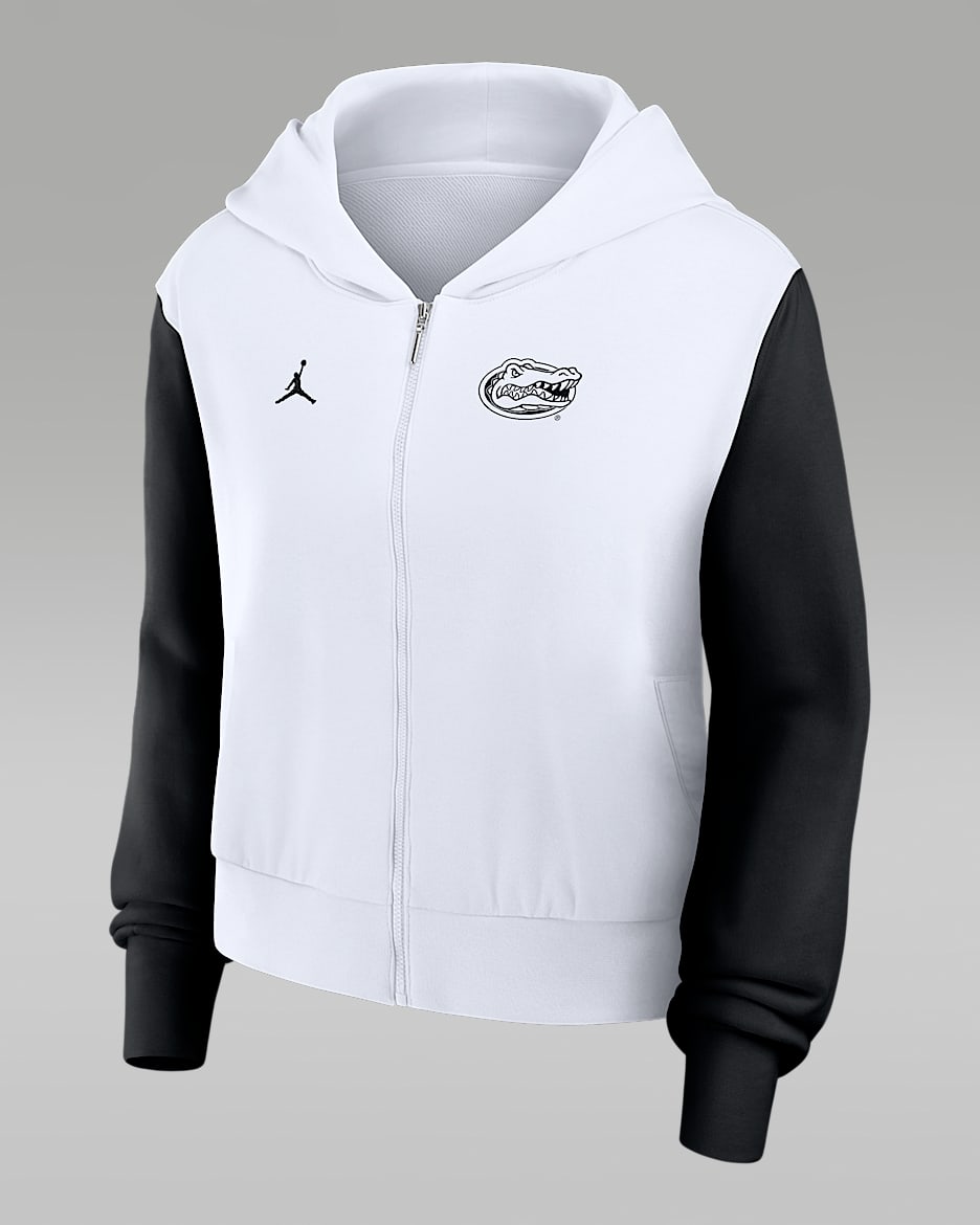 Florida Athletic Prep Colorblocked Script Women’s Jordan Brand College Full-Zip Hoodie - White