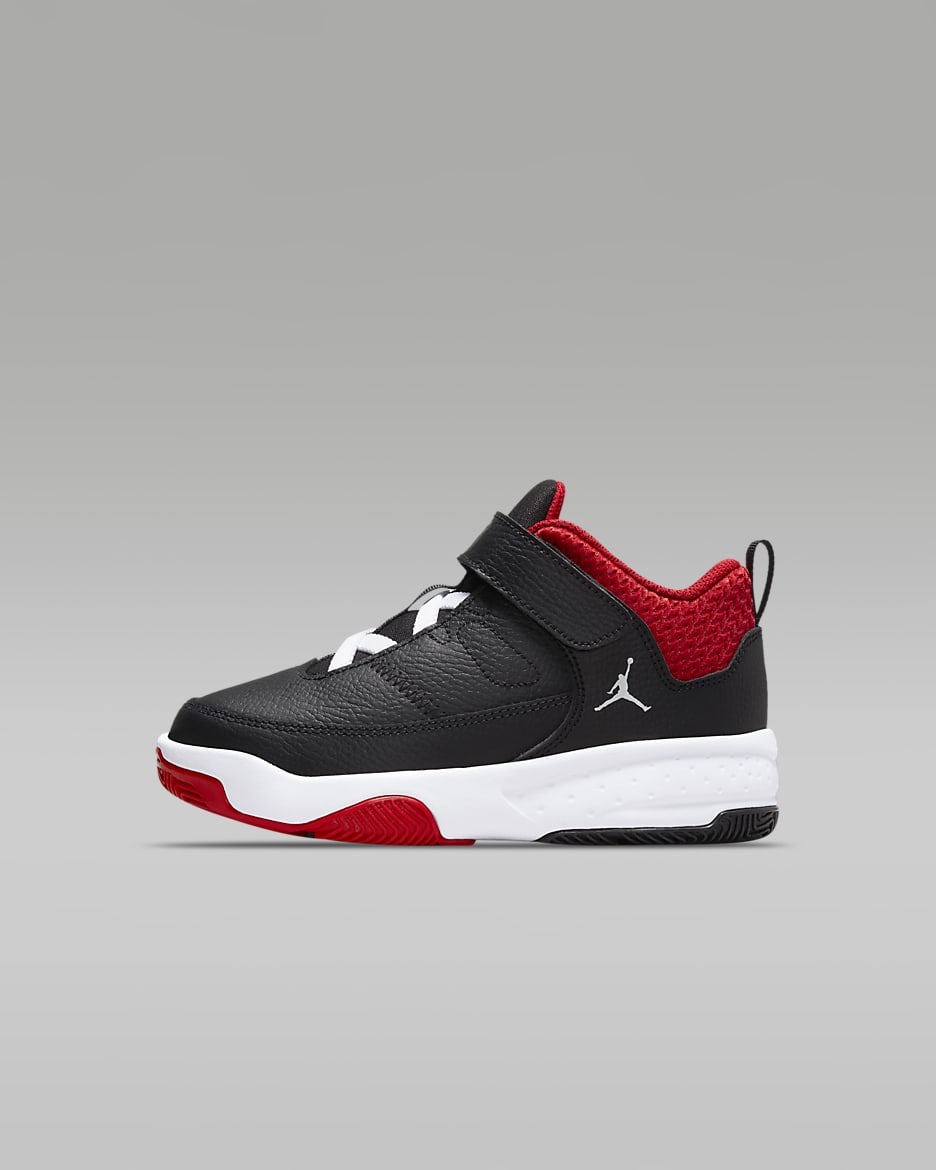Jordan Max Aura 3 Little Kids' Shoes - Black/University Red/White