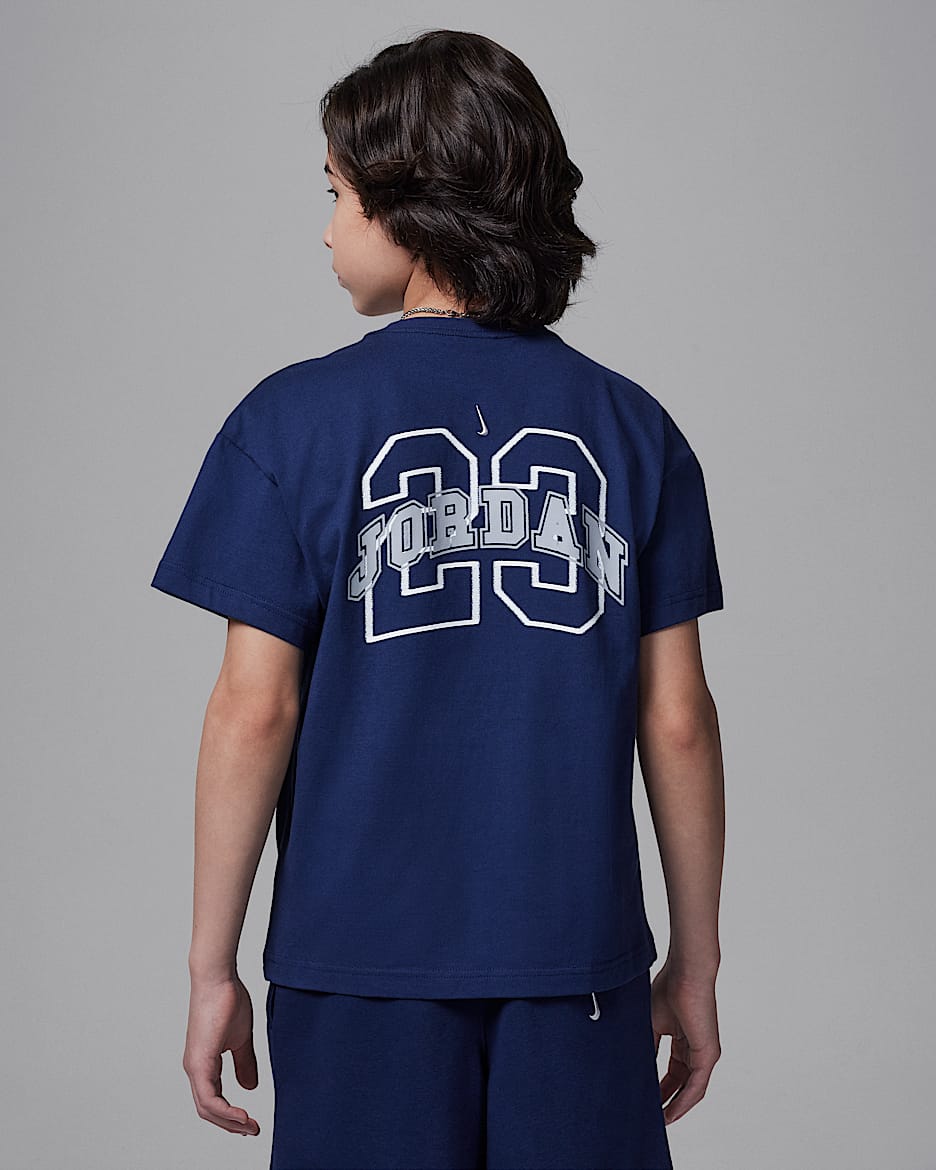 Playera MVP para niños talla grande - Azul marino medianoche