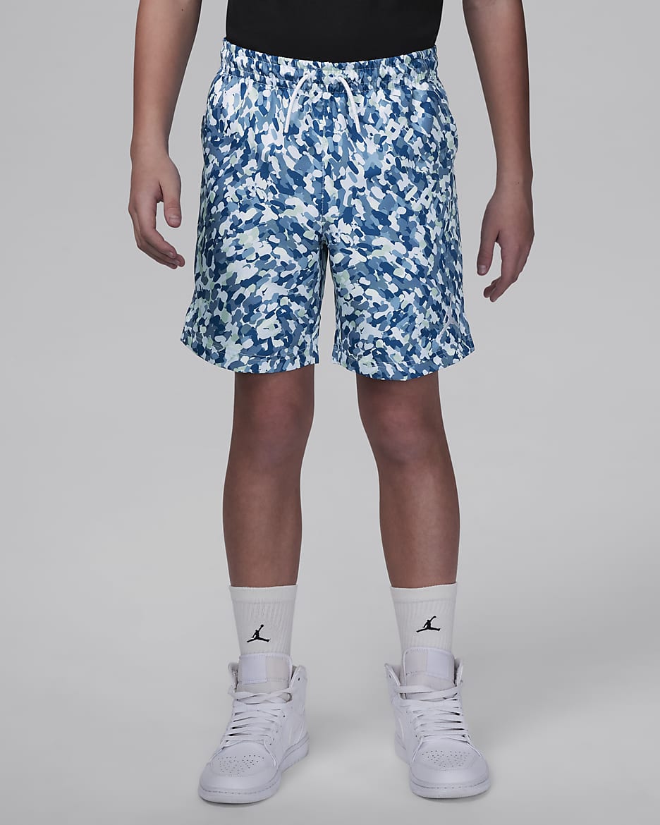 Jordan MJ Essentials Poolside Big Kids' Printed Shorts - Industrial Blue