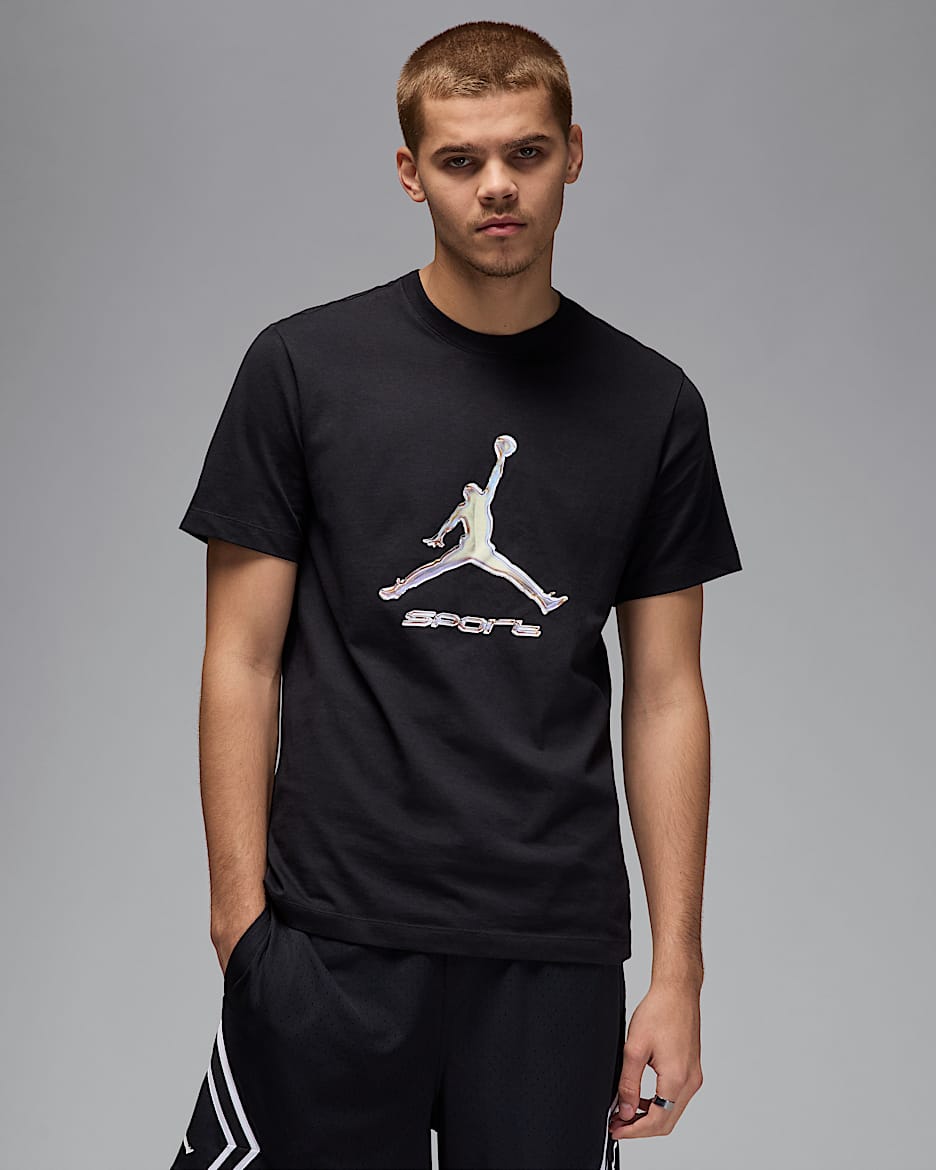 Jordan Sport Men's Dri-FIT T-Shirt - Black/White