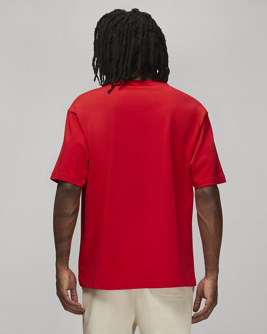 Jordan "Air Jordan" Men's T-Shirt - Fire Red/Sail