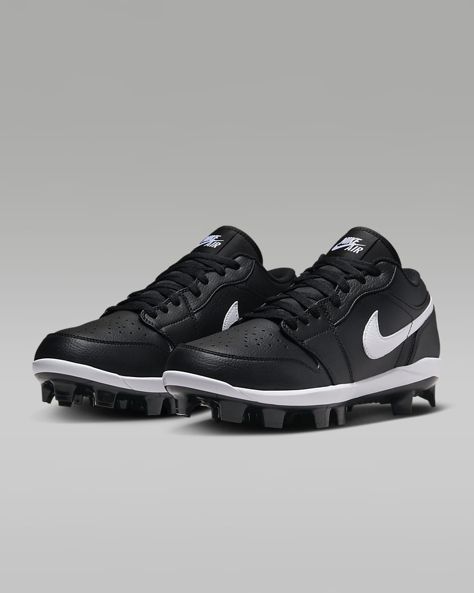 Jordan 1 Retro MCS Low Men's Baseball Cleats - Black/White