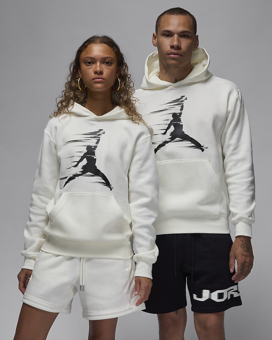 Jordan MVP Fleece Erkek Kapüşonlu Sweatshirt'ü - Sail/Siyah/Sail