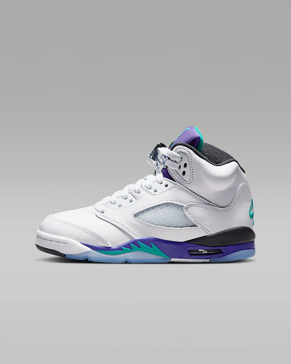 Air Jordan 5 Retro "Grape" Big Kids' Shoes