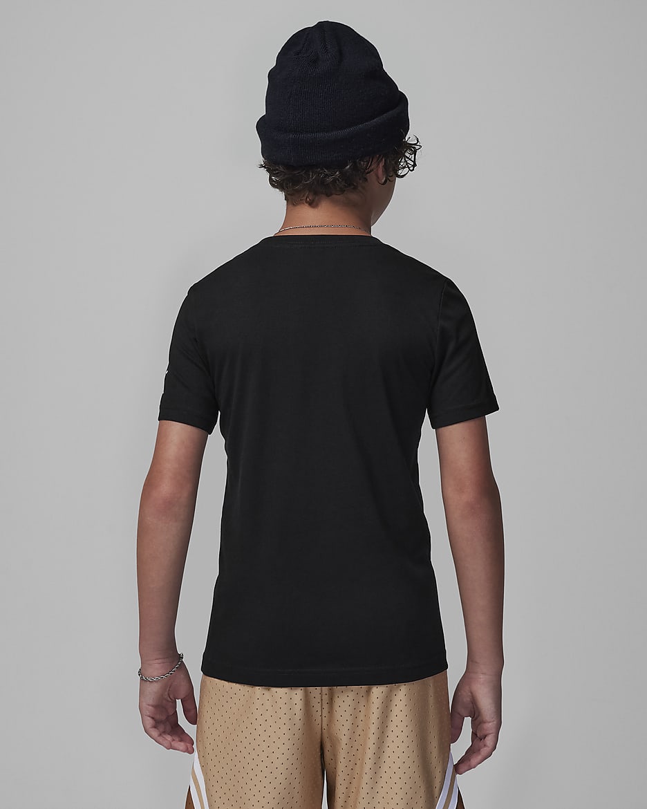 Jordan 2x3 Peat-T-shirt til større børn - sort