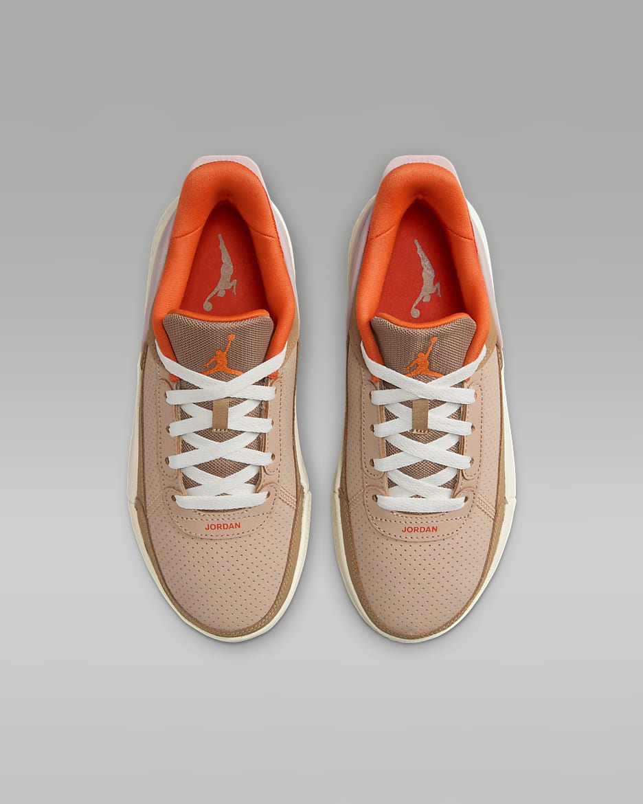 Jordan DAY1 EO Schuh (ältere Kinder) - Dark Driftwood/Rattan/Hemp/Brilliant Orange