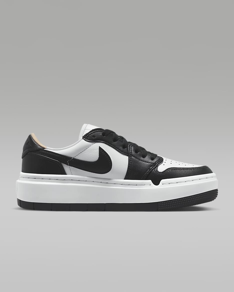 Air Jordan 1 Elevate Low Women's Shoes - White/White/Black